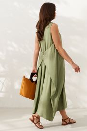 Dress Alta Moda #1084-1 olivkovyj