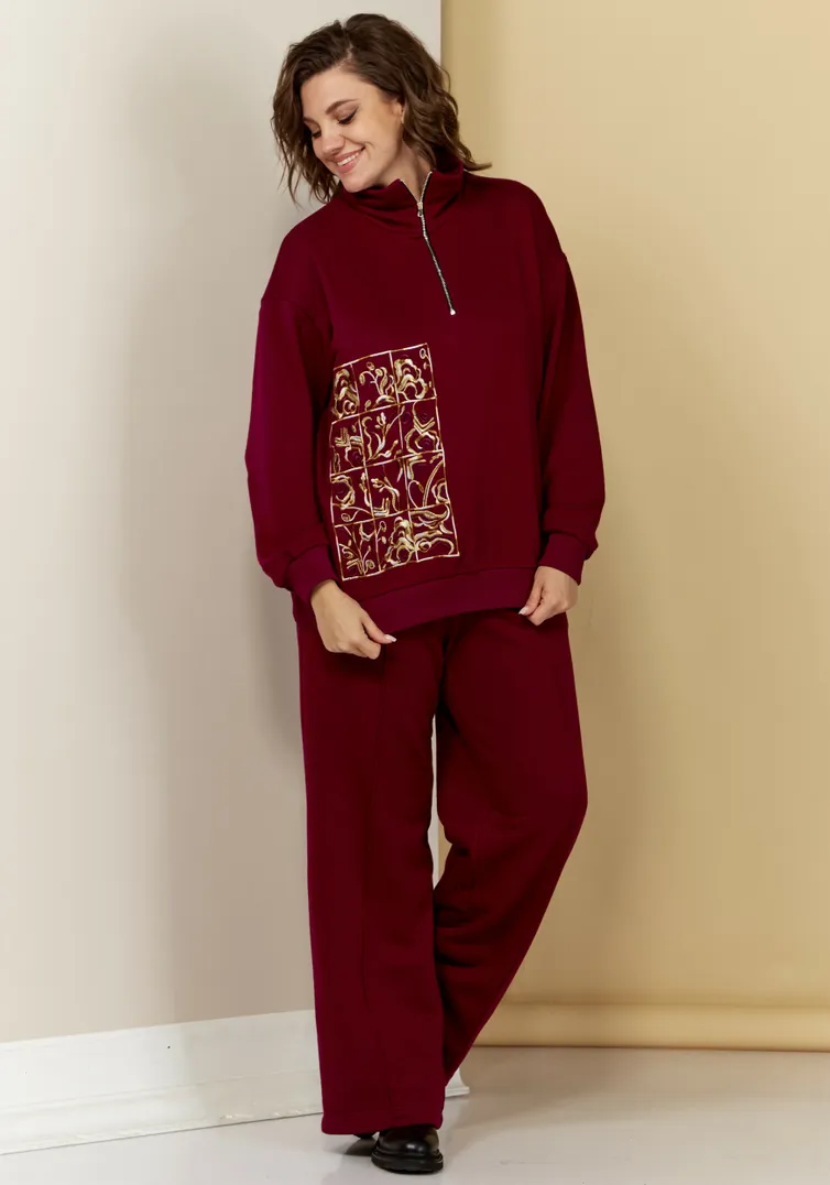 Garnitur Ava fashion #M-007.01 bordovyj