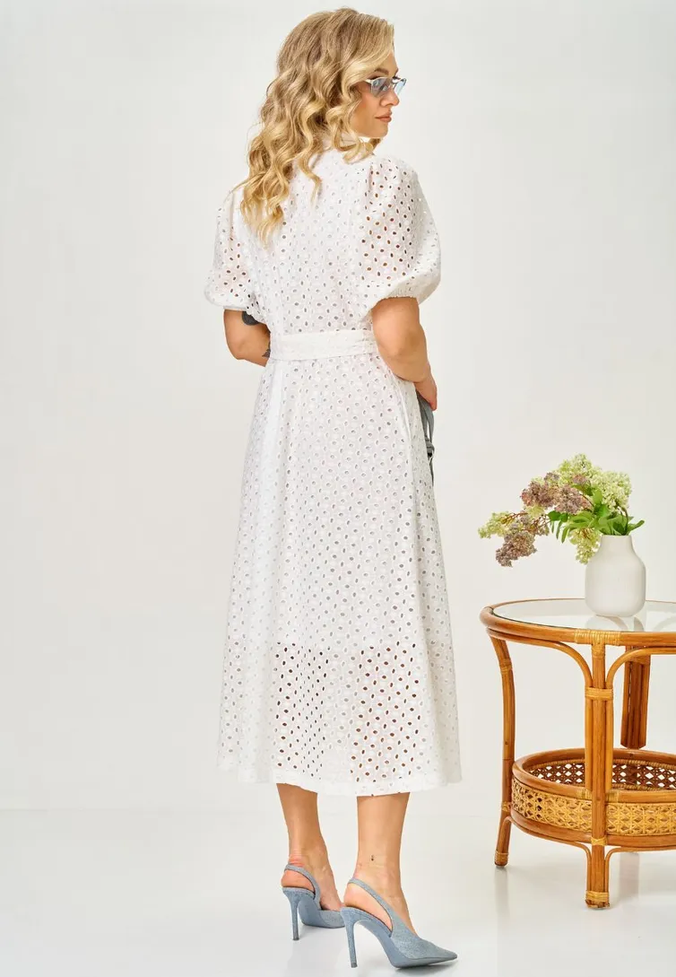Sukienka Ava fashion #M-186 molochnyj