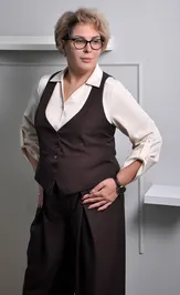 Waistcoat NOVITA 1482 korichnevyj