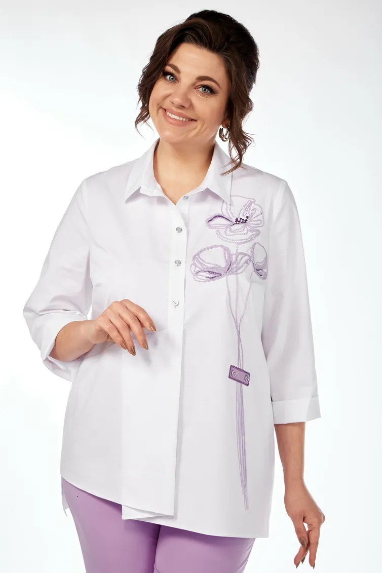 Zestaw Vilena-fashion #954 belyj+lavanda