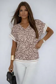 Blouse nika.pl #0201125 Emi-11 korichnevyj
