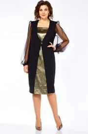 Dress Milora #1417 chernyj+zoloto
