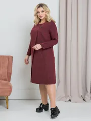 Sukienka NOVITA #1077 krasnyj melanzh