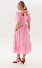 Sukienka Anelli Laurel 1866 pink san