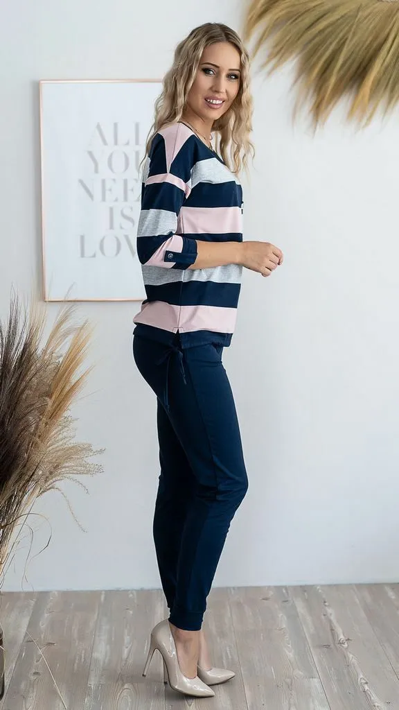 Jumper nika.pl #03062 Hajdan-6 sero-rozovyj