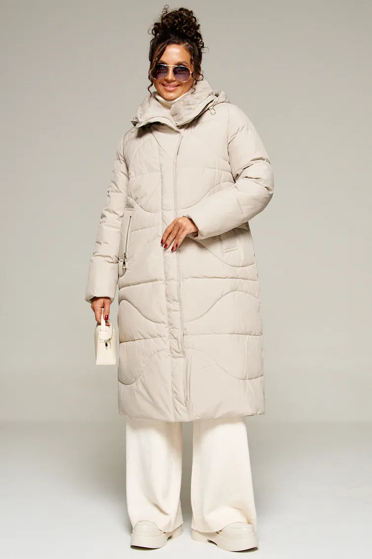 Coat Beautiful & Free #8012 kremovyj