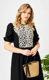 Dress Ava fashion M-192 chernyj