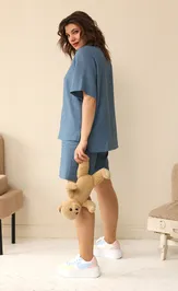 Блуза BegiModa 4034 джинс