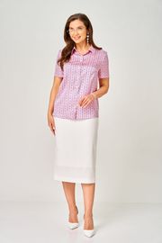 Bluzka LeNata #12552 rozovyj romb