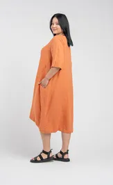 Sukienka FASHION CENTRE L-4003/Morkovnyj