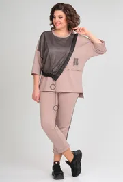 Garnitur Michel Chic #1329/1 pudra, chernyj