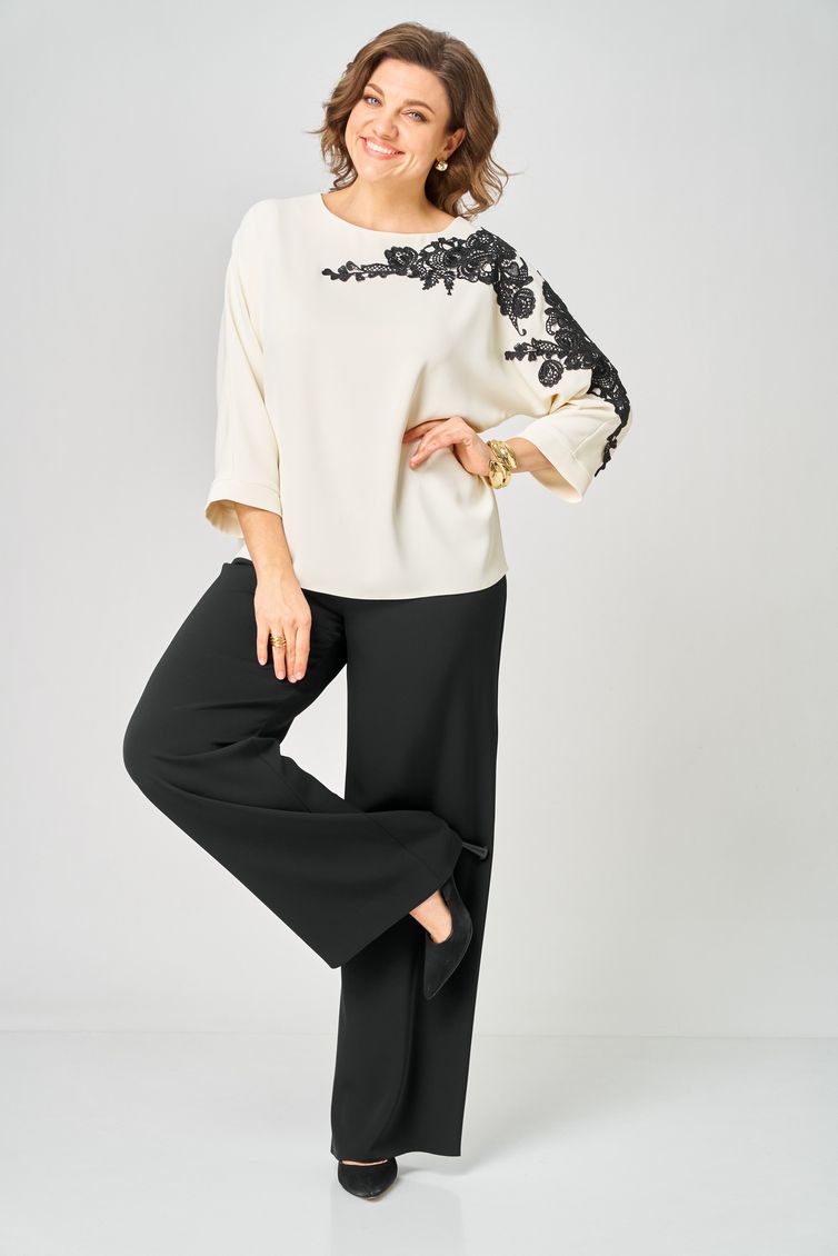 Комплект Rumoda арт. 2278 дл.р. молочный-черный