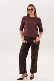 Блуза Anelli Laurel арт. 1824 махагон