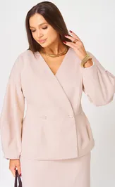 Blazer V&N fashion 1048 zhaket bezhevyj