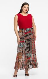 Юбка Avila 1015 бордовый