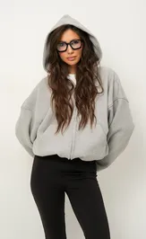 Bluza Z Kapturem Pirs 6483seryj