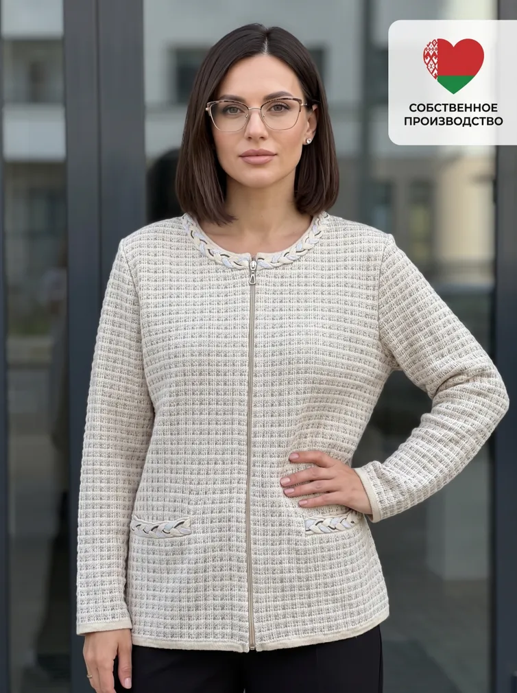 Żakiet BELANGE #2427 bezhevyj