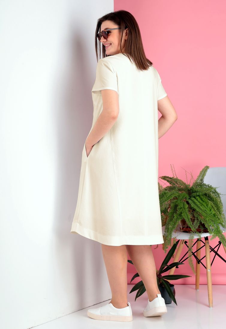 Dress Ivelta plus #1782/1 moloko