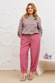 Zestaw Michel Chic #1342/1 kletka, lilovyj