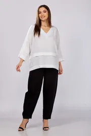 Bluzka MALI #625-057 belyj