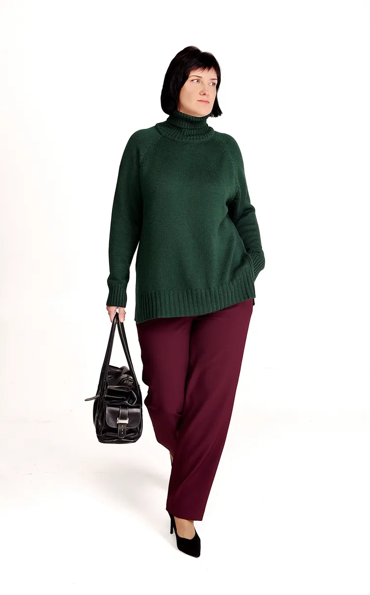 Sweter Romgil #RV0124-ShE5 zelenyj barxat