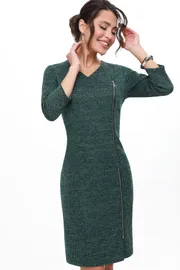 Sukienki DS Trend #P-4308-0463 (trikotazhnoe s molniej po vsej dline)