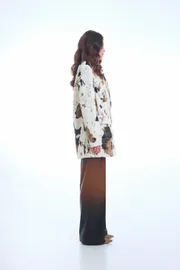 Coat Elema #9-2023 molochnyj print 164