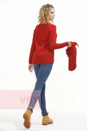 Джемперы, кардиганы, жакеты Newvay арт. 4637 красн