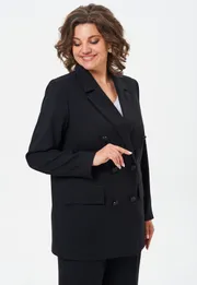 Żakiet BelElStyle #848-281 chernyj s bleskom