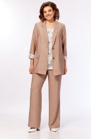 Костюм Milora арт. 1458 песочный + пастельные цветы