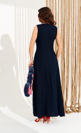 Платье Elletto Life 11126 темно-синий