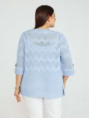 Sweter BONADI #2187 goluboj