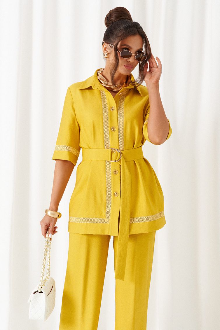 Костюм Beautiful & Free арт. 6461 горчица