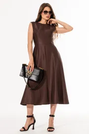 Платье SILVERSPICE арт. S-5648 шоколад