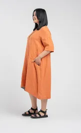 Sukienka FASHION CENTRE L-4003/Morkovnyj