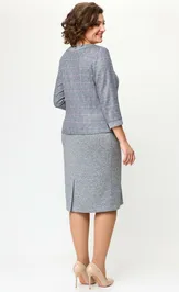 Dress LadyThreeStars 2497 seryj