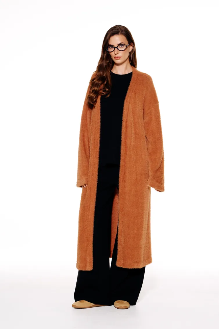 Sweter Elletto Life #13053 ryzhij