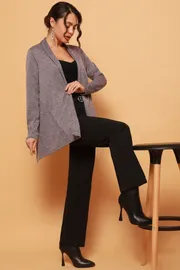 Sweter DS Trend #Kr-0156-0368-04 (s dlinnymi rukavami svobodnyj)