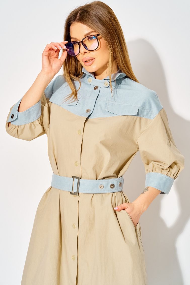 Sukienka LAIKONY #L-434 bezhevyj