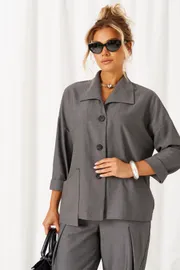 Suit Beautiful & Free #6484 tyomno-seryj
