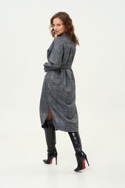 Платье GIZART арт. 5323 люрекс син клетка