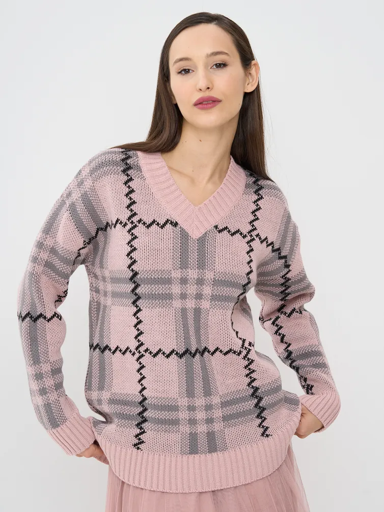 Джемпер Newvay арт. 7242-40293 фруктовый сорбет/титаниум/черн