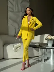 Garnitur Dilana Vip #2056 kostyum zheltyj