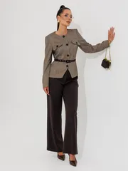 Костюм Galean Style арт. 1014 Б коричневый с черным