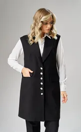 Waistcoat Ava fashion M-242 chernyj