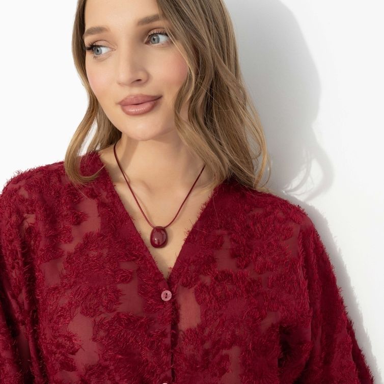 Blouse CHARUTTI #Gromche slov (bordo)