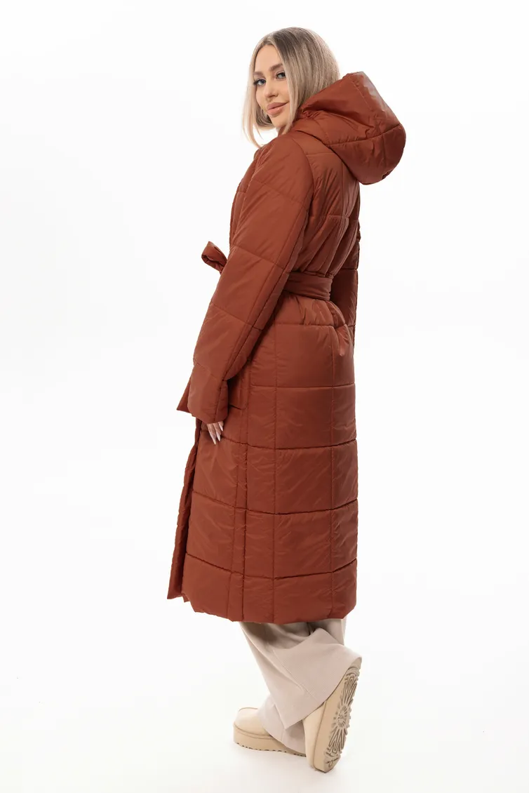 Coat Golden Valley #7145 temno-korichnevyj