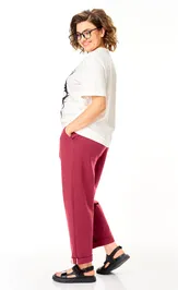 Garnitur Michel Chic 1458 marsala, belyj