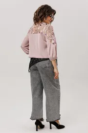 Blouse Anelli Laurel #1790 pudrovaya vual